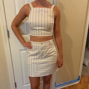 TopShop two piece skirt and top set